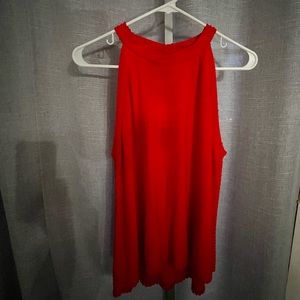 Sleeveless orange blouse size large new with tags